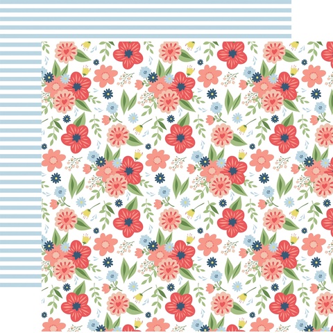Лист двухсторонней бумаги Echo Park paper co - LITTLE DREAMER GIRL - 30x30