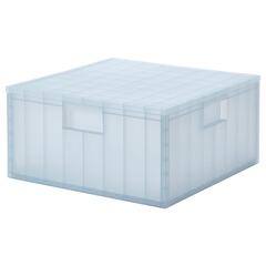 Контейнер с крышкой IKEA PANSARTAX (ПАНСАРТАКС ), Серо-голубой, 33х33х16,5 см