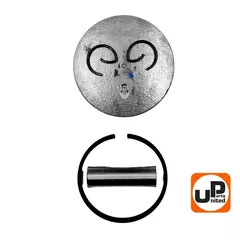 Поршень в сборе UNITED PARTS для бензопил 45 куб.см. d43мм (4500) (90-0050)