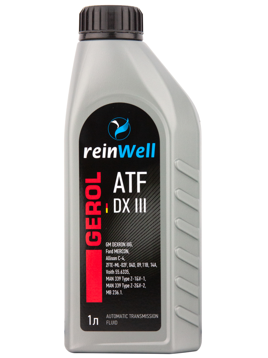 Масло трансмиссионное ReinWell GEROL ATF DX III полусинтетическое 1л
