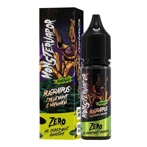 Жидкость MONSTERVAPOR Salt 0% 30 ml - Bugraipus (грейпфрут с малиной)