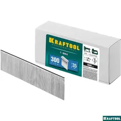 KRAFTOOL гвозди тип 300 (47/J/ F), 35 мм, калибр 18GA. 5000 шт (31785-35)