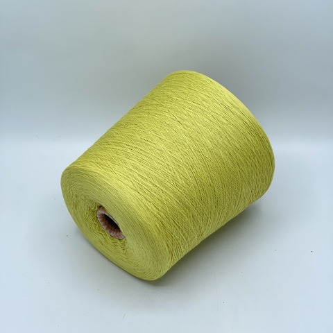 Бобинная пряжа,Cotton combed, 1693м. 100%Хлопок, Лайм(367), 39057