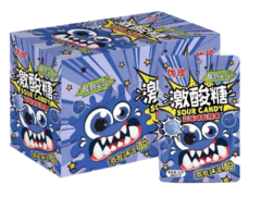 Кислые леденцы Ujane sour candies со вкусом голубики