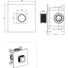 Boheme 154-5-MW Смеситель автоматический встроенный QUAD Matt White