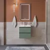 BelBagno KRAFT 39-500/390-2C-SO-VO База под раковину подвесная с фрезерованными ручками по всей длине фасада с 2 выкатн. ящ., Еловый Мат.,500x395x500