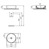 Ideal Standard i.life O T573301 Раковина-чаша круглая 40 см, без отверстия под смеситель, без отверстия перелива