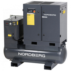 NORDBERG (NCF15RD) Компрессор винтовой, 11 кВт, 10 бар, 1550 л/мин, ресивер 410 л, с частотным преобразователем, осушитель