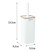 Fixsen White Wood FX-402-5 Туалетный ершик напольный, цвет: белый