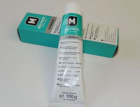 Molykote 33 Medium (Моликот 33) - морозо- и термостойкая пластичная смазка - 100 г