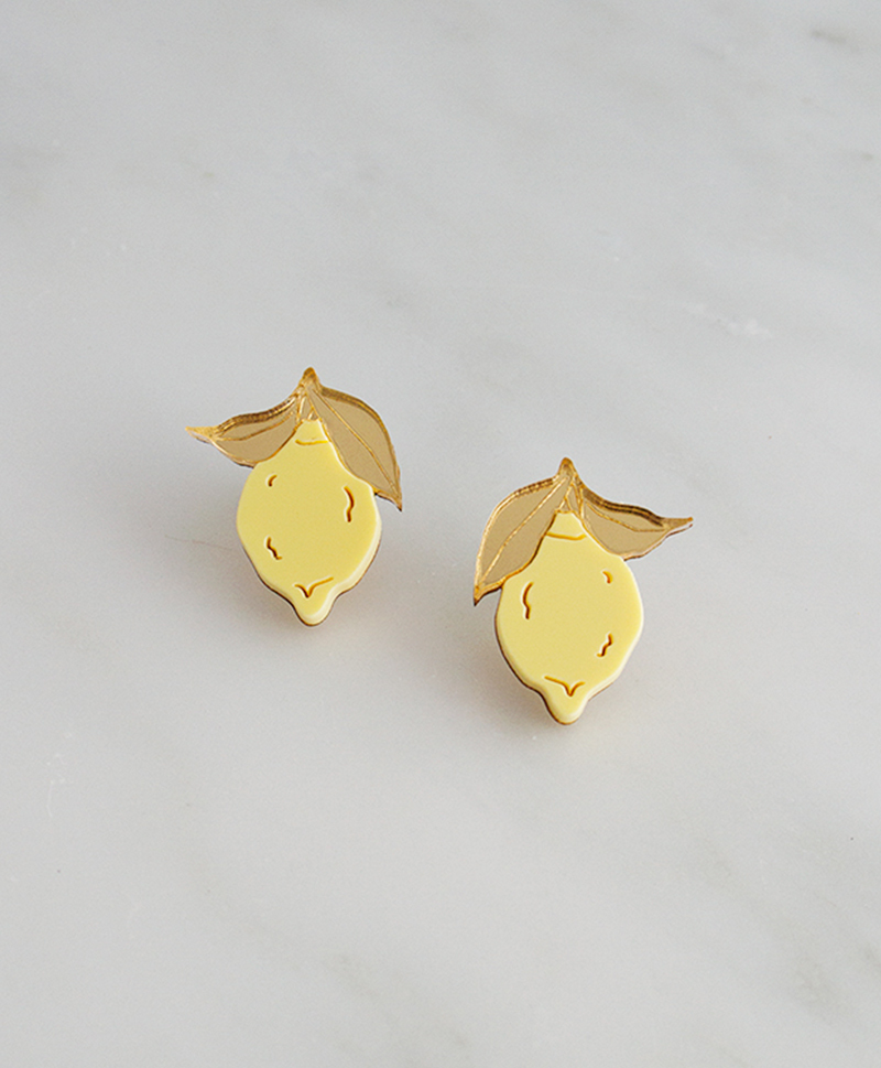 Серьги Mini Lemon Studs