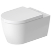 Duravit ME by Starck 2579099000 Унитаз подвесной 570х370 мм безободковый, HygieneGlaze, цвет: белый.бел.мат