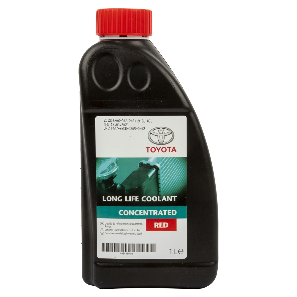 Антифриз TOYOTA Long Life G12 концентрат, красный, 1 л