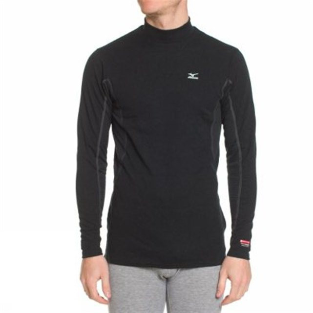 Термобелье рубашка Mizuno Mid Weight High Neck (M) черный - 2