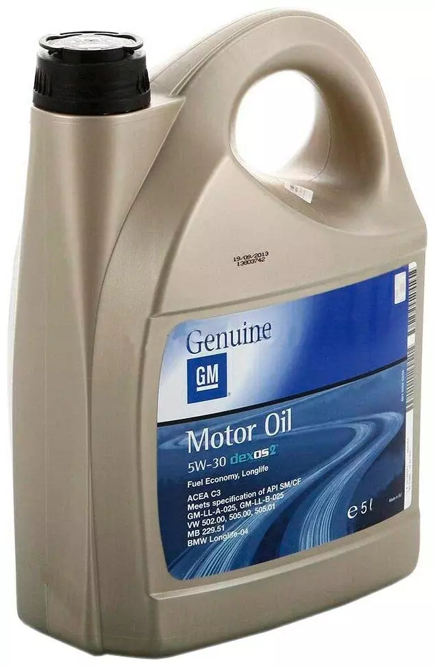 Масло моторное GENERAL MOTORS Dexos 2 5W30 4L