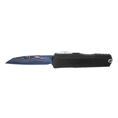 Фото Автоматический нож Microtech Cypher II S/E, сталь M390, рукоять алюминий, синий/черный