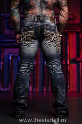 Affliction | Джинсы мужские ACE FLEUR TARRANT 110SS211 сзади