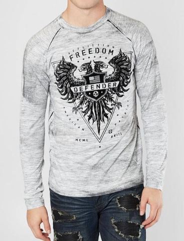 Affliction | Мужская футболка лонгслив Freedom Defender A20531 перед