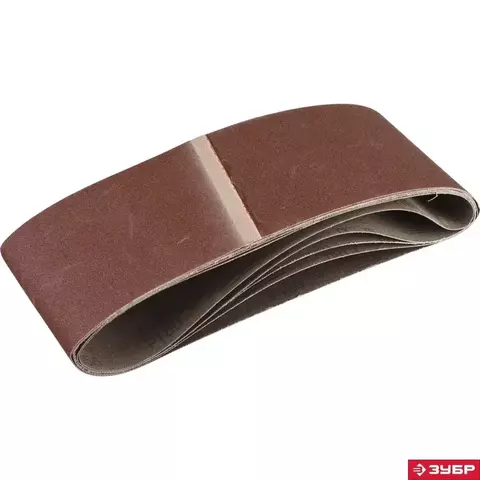 ЗУБР 100 х 610 мм, P180, лента шлифовальная СТАНДАРТ, для ЛШМ, 5 шт.