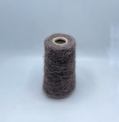 Filitali lab(пр.Италия),art.Baby Suri brushed ,950м/100гр, 63% Альпака Baby Suri  7% Меринос  30% Полиамид, цвет-Коричневый меланж с проседью. арт-29739