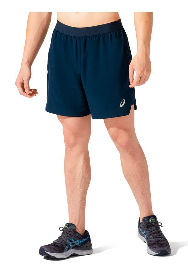 Asics Road 7" Short шорты для бега мужские темно-синие