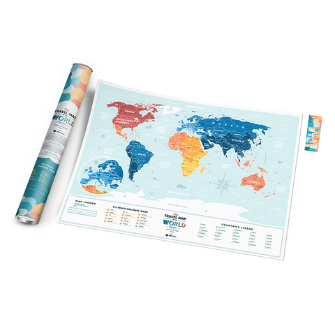 Скретч Карта Travel Map Holiday Lagoon World 1DEA.ME