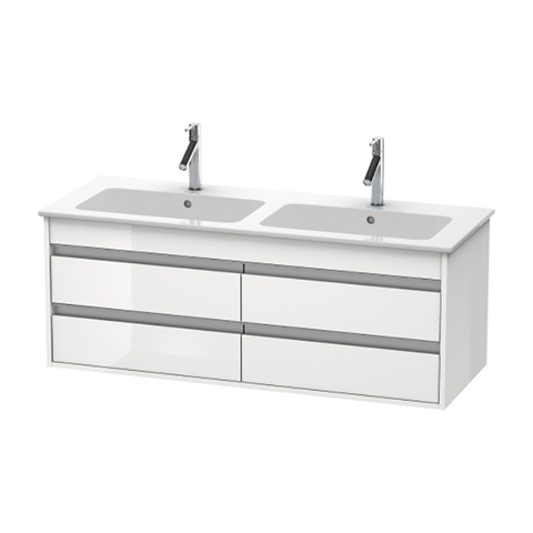Duravit Ketho KT643302222 База под раковину, для 233613, 4 выдв.ящика,480x1270x475мм , цвет белый глянцевый