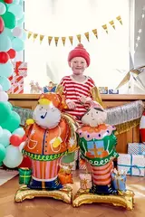 Шар ПД Фигура на подставке, Санта Клаус, 31,5
