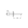 GROHE Eurosmart Cosmopolitan 13261000 Излив для ванны настенный