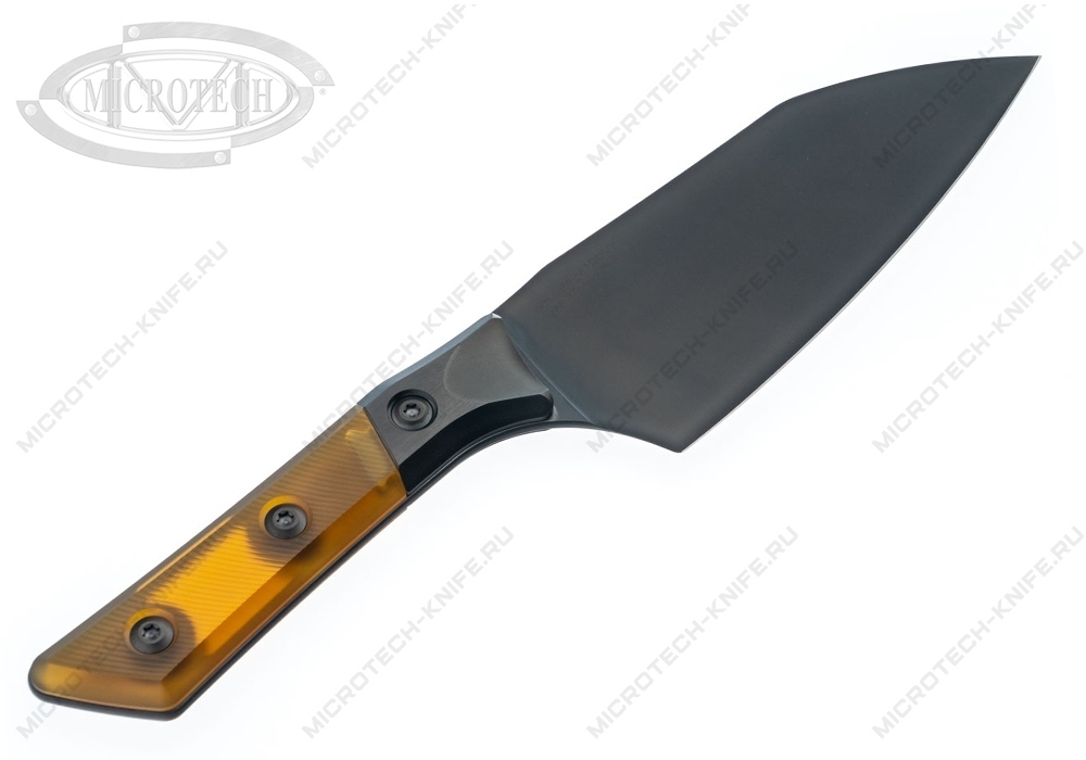 Нож Microtech Kitchen Santoku DLC Bolster Ultem Signature 3200B-1DLCTULS