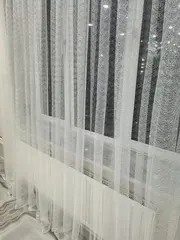 Тюль сетка Паутинка для спальни и гостиной 270x800 см