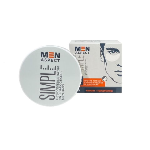 Modum MEN ASPECT SIMPLE Гидрогелевые патчи Anti-Dark Circles and Eyebags 60шт (B140-217)
