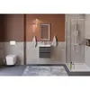 BelBagno KRAFT 39-500/390-2C-SO-GSO База под раковину подвесная с фрезерованными ручк. по всей дл. фасада с 2 выкатн. ящ.,Темно-Серый Мат.,500x395x500