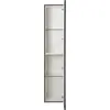 BelBagno UNO-1600-1A-SC-GSO Шкаф подвесной с фрезерованной ручкой с торца фасада, одной распашн. дверц. довод., дв. полки, ун.,330x300x1600,Темно-Серый Мат.