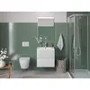 BelBagno UNO-MINI-500-2C-SO-BO База под раковину подвесная с фрезерованными ручками по всей длине фасада с двумя выкатн. ящ., Bianco Opaco,500x395x608