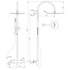 Ideal Standard La Dolce Vita BD674AA Душевая система в комплекте с настенным смесителем для душа Chrome (Хром)