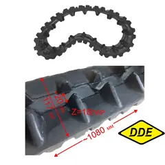 Гусеница DDE ST1387L/ST1387LET резиновая (XL-A)