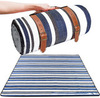 Картинка покрывало для пикника Skully WQ-blanket-wp white-blu-grey - 9