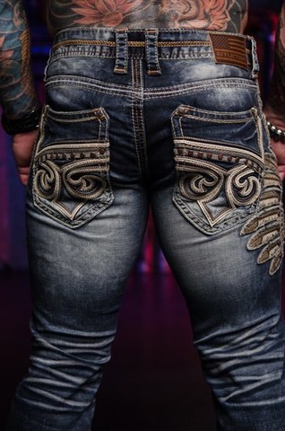 Affliction | Джинсы мужские ACE FLEUR TARRANT 110SS211 задние карманы