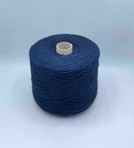 Бобинная пряжа (пр.Италия), art.Cotone, 350м/100 гр. 100%Хлопок, цвет-Море , арт.34801