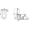 VitrA D-Light 9014B003-7209 Унитаз напольный с бачком безободковый с сиденьем микролифт