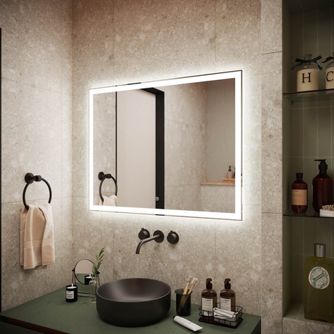 Sancos City CI900 Зеркало с подсветкой, цвет: белый