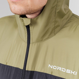 Ветро и водозащитная куртка с капюшоном Nordski Rain Olive/Black мужская