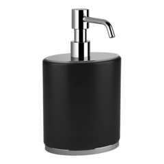 Gessi Ovale 25348#031 Дозатор для жидкого мыла настольный. цвет черный/хром фото