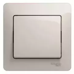 Schneider Electric Glossa Молочный Выключатель 1-клавишный схема 1, 10AX, механизм IP20 скрытая установка 369924