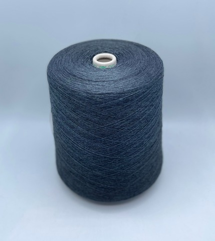 Folco (пр.Италия). 2/28 1400м/100гр, 50% меринос, 50% акрил, цвет-Графит,меланж с голубым подтоном (516/727), арт.34161