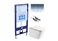 Aquatek SET ЛИБРА T-010/KKI16 SET ЛИБРА T-010/KKI16 (рама Aquatek Standard INS-0000012+крепеж KKI-0000016+KDI-0000010+унитаз ЛИБРА AQ1505T-00 с тонким сиденьем soft-close) фото