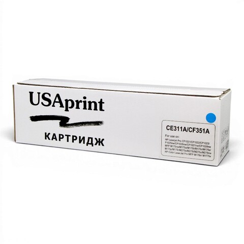 Картридж лазерный цветной USAprint 126A/130A Universal CE311A/CF351A голубой (cyan), до 1000 стр - купить в компании MAKtorg