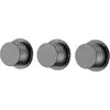 Boheme 124-3-GM.1 Смеситель встроенный STICK DIAMOND GUN METAL 3-х проходной