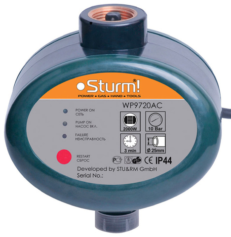 Автоматическое реле давления Sturm! WP9720AC